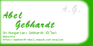 abel gebhardt business card